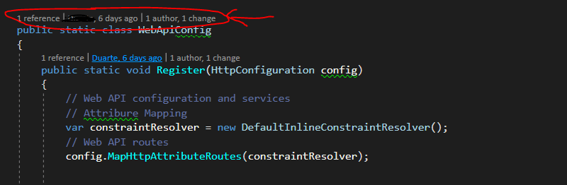 Visual Studio CodeLens